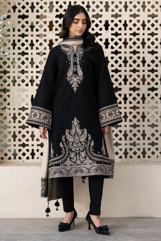 3 PC EMBROIDERED SUIT DHANAK - BG821