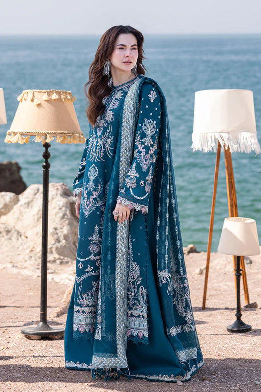 3 PC UNSTITCHED EMBROIDERED LAWN - BG853