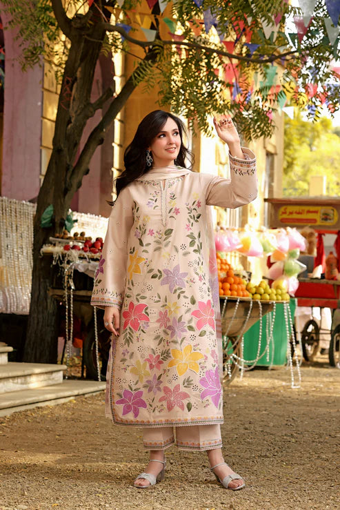 3PC EMBROIDERED LAWN SUIT - BG889