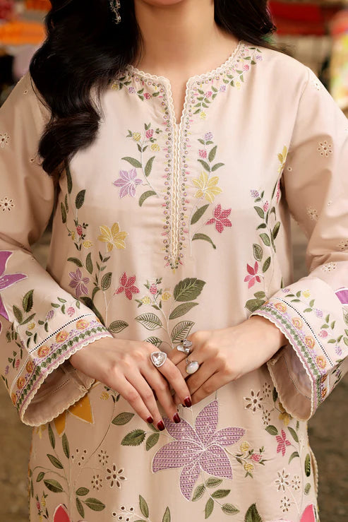 3PC EMBROIDERED LAWN SUIT - BG889