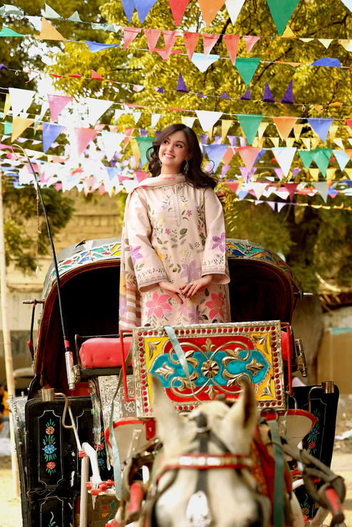 3PC EMBROIDERED LAWN SUIT - BG889