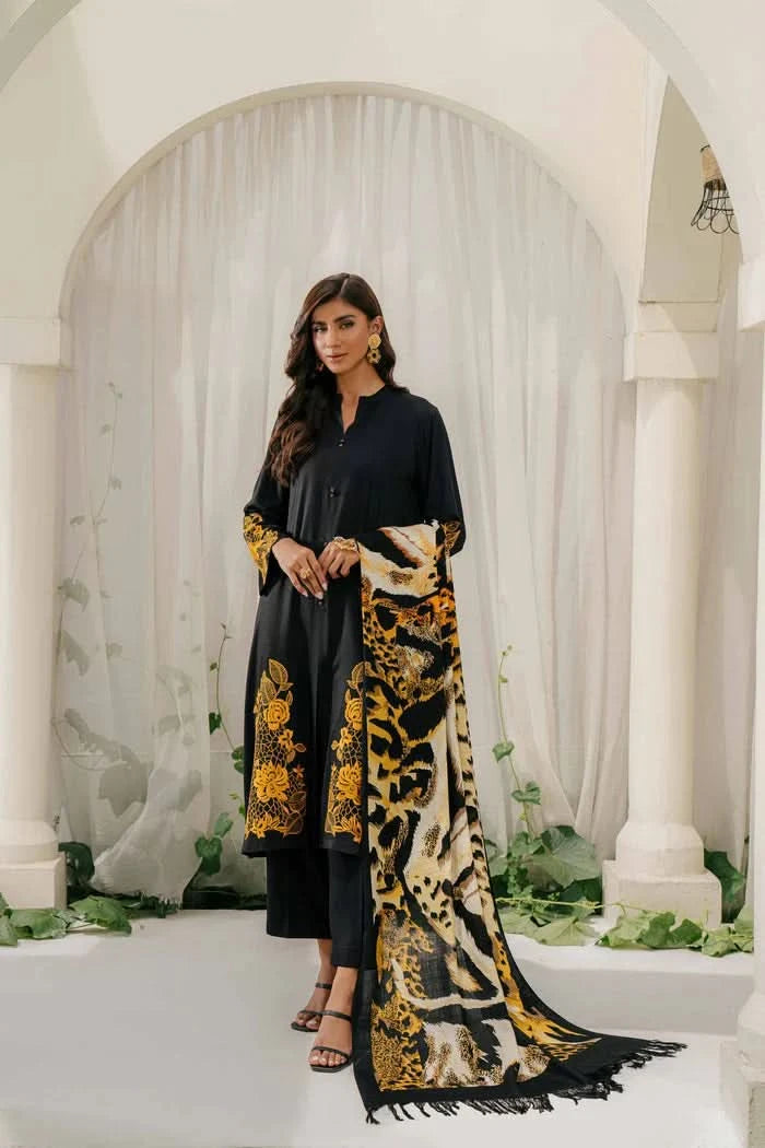 3 PIECE-EMBROIDERED LAWN SUIT-BG555