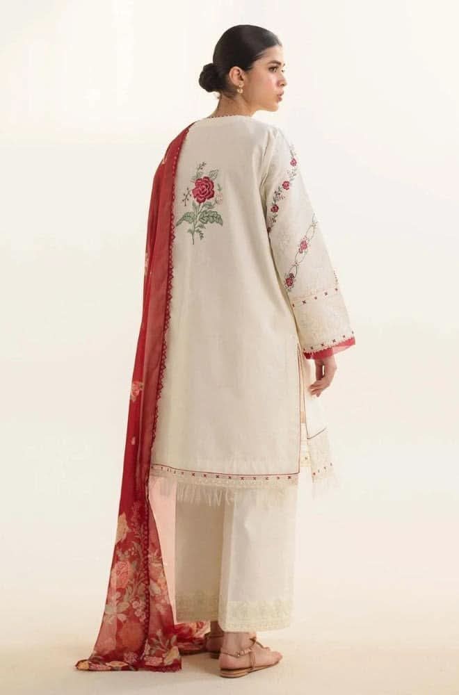 EMBROIDERED LAWN 3PC SUIT-BG660