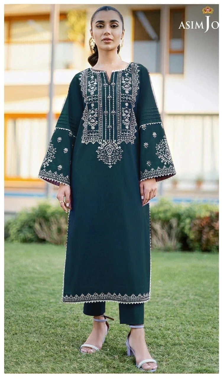 2PC  EMBROIDED LAWN - BG696