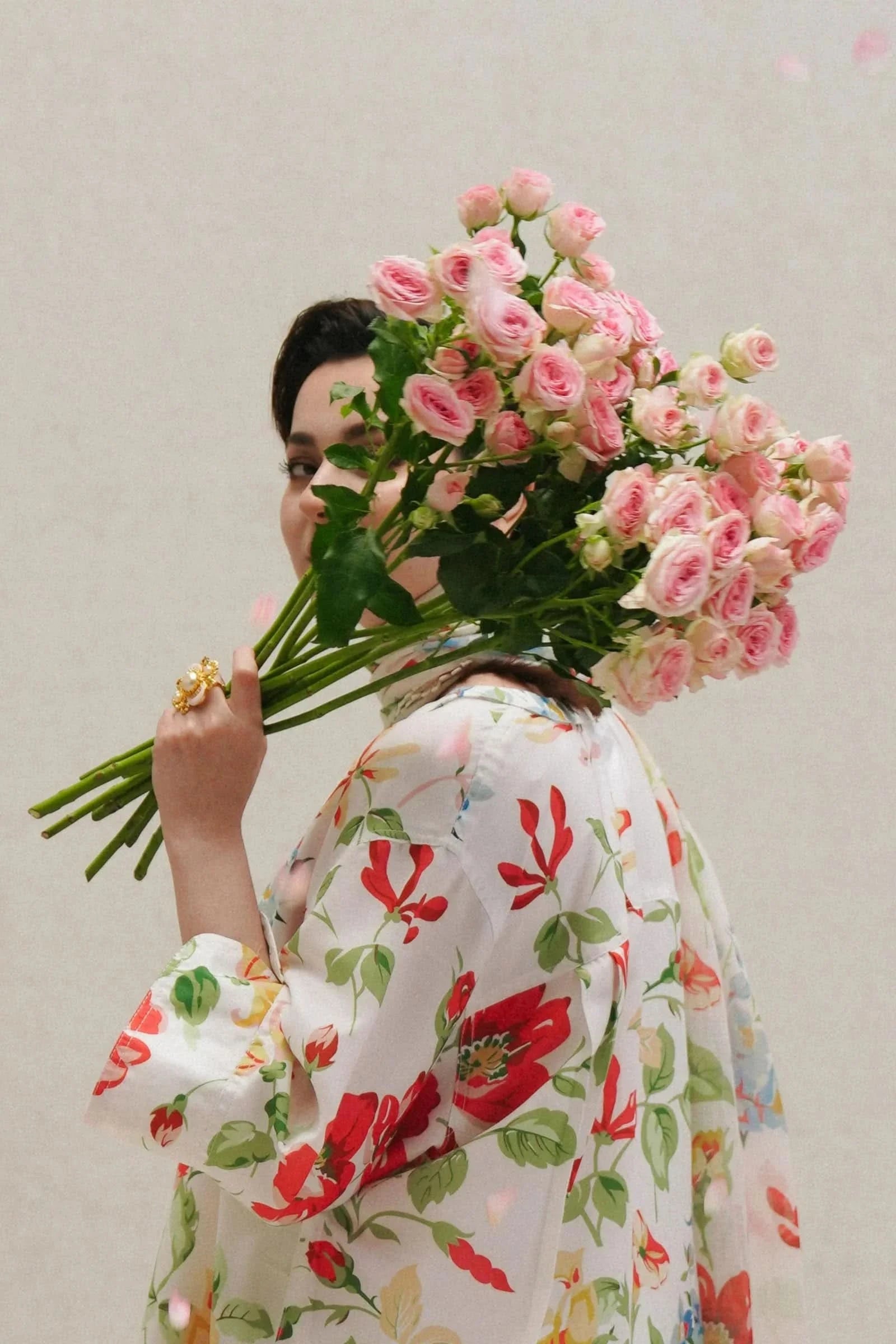 3PC PRINTED LAWN SUIT-BG501