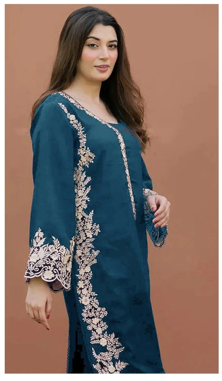 2PC  EMBROIDED LAWN - BG685