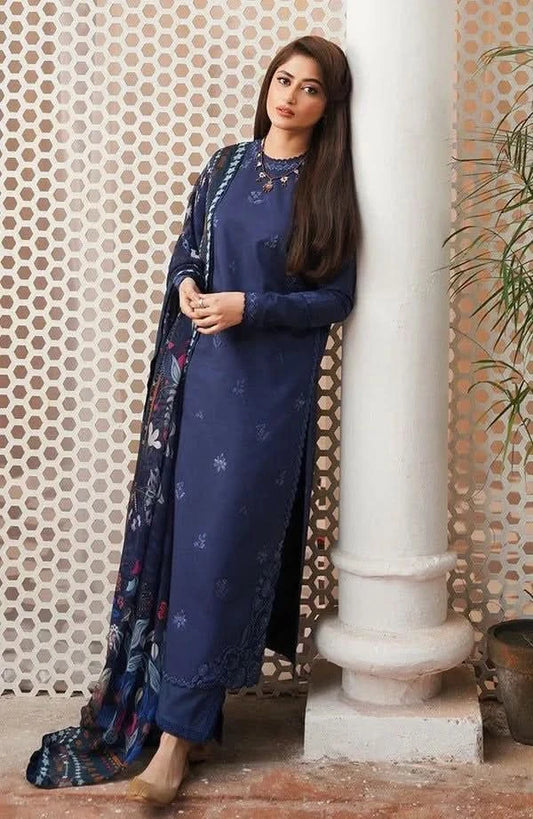 EMBROIDERED LAWN 3PC SUIT-BG330