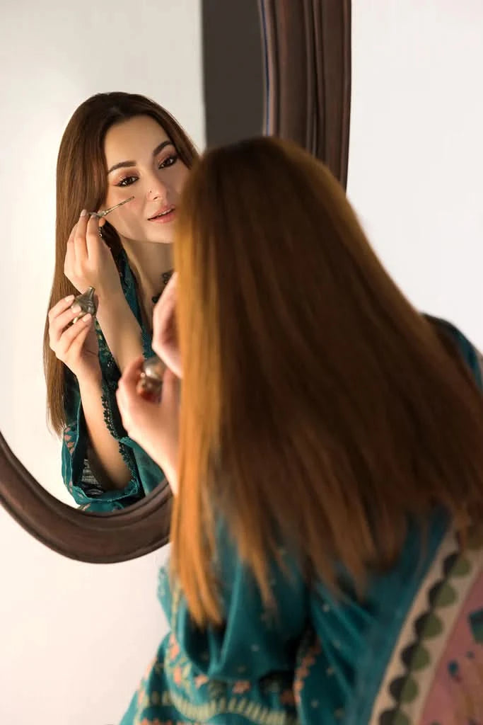 3PC EMBROIDED DHANAK - BG 617