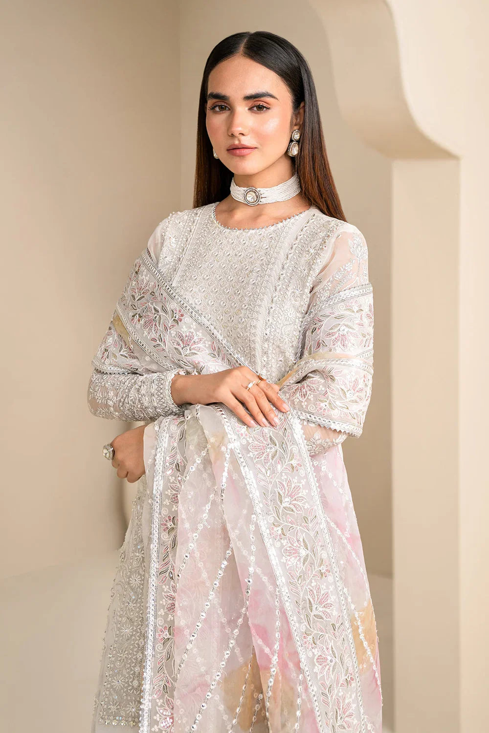 EMBROIDERED CHIFFON SF-623