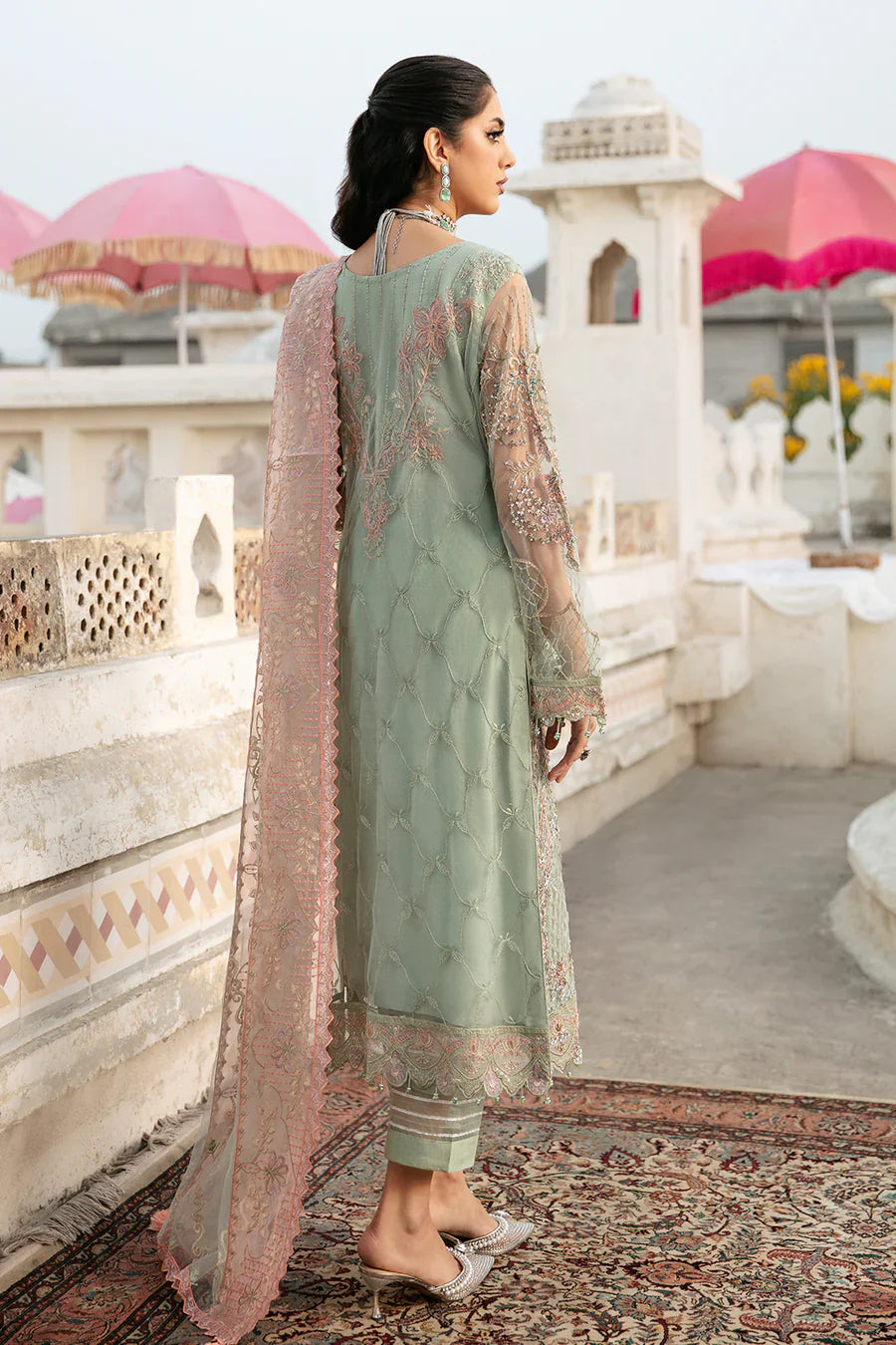 PREMIUM MBROIDERED ORGANZA FRONT H-302