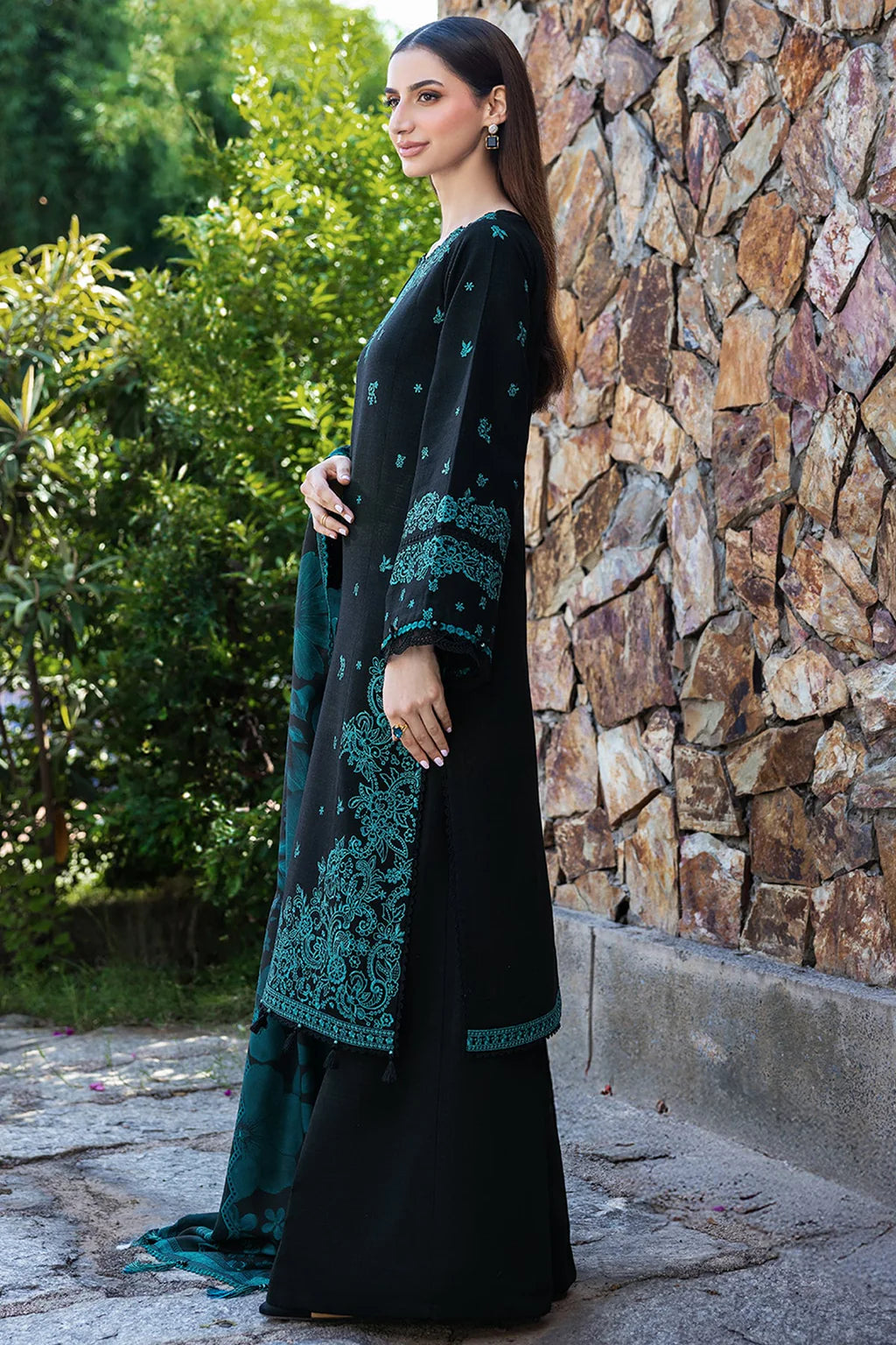 3 PC UNSTITCHED LAWN SUIT - BG868