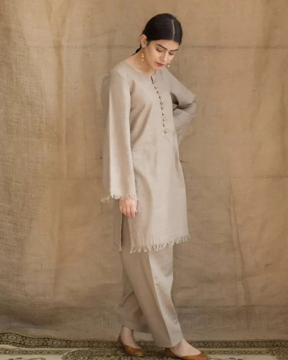 3 PC - EMBROIDERED DHANAK-BG579