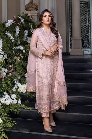 Embroidered Unstitched 3Pcs Suit-BG1027