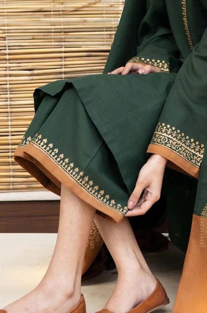 3 PC - EMBROIDERED DHANAK-BG578
