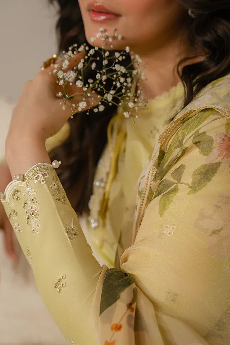 SAPID FOLIATE-3 PIECE EMBROIDERED LAWN SUIT-BG533