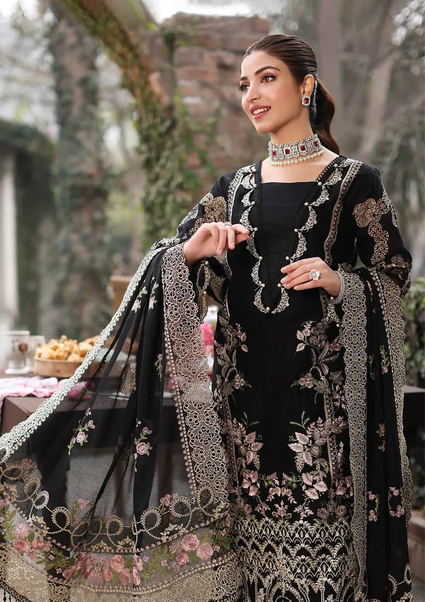 3PC EMBROIDERED LAWN SUIT - BG887