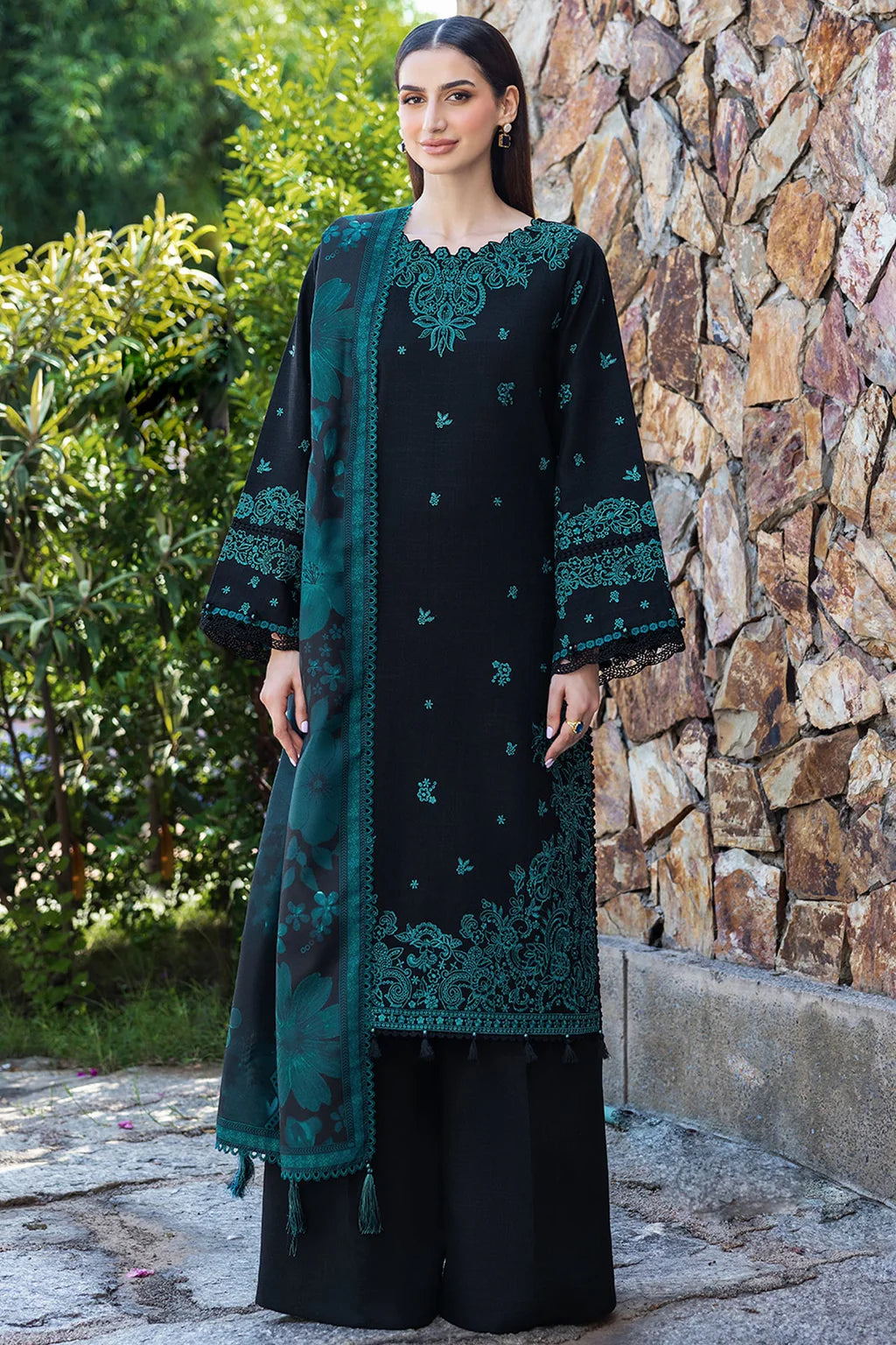 3 PC UNSTITCHED LAWN SUIT - BG868