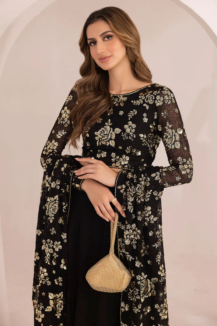EMBROIDERED CHIFFON UC-3021
