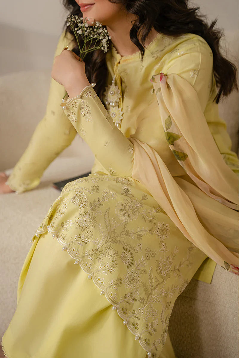 SAPID FOLIATE-3 PIECE EMBROIDERED LAWN SUIT-BG533