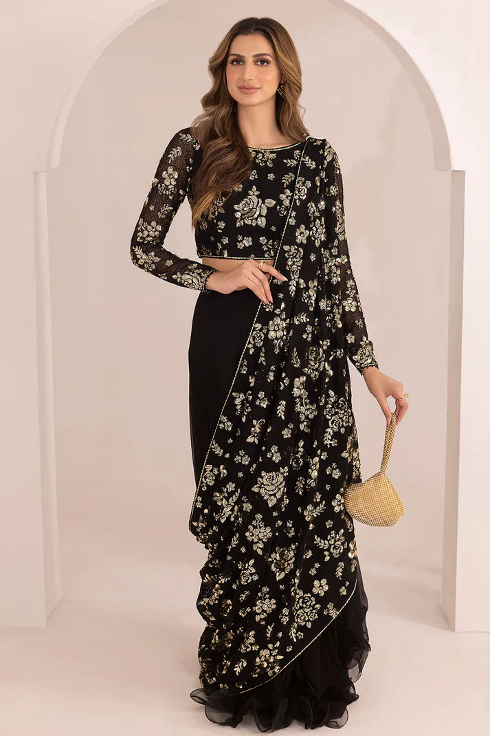 EMBROIDERED CHIFFON UC-3021