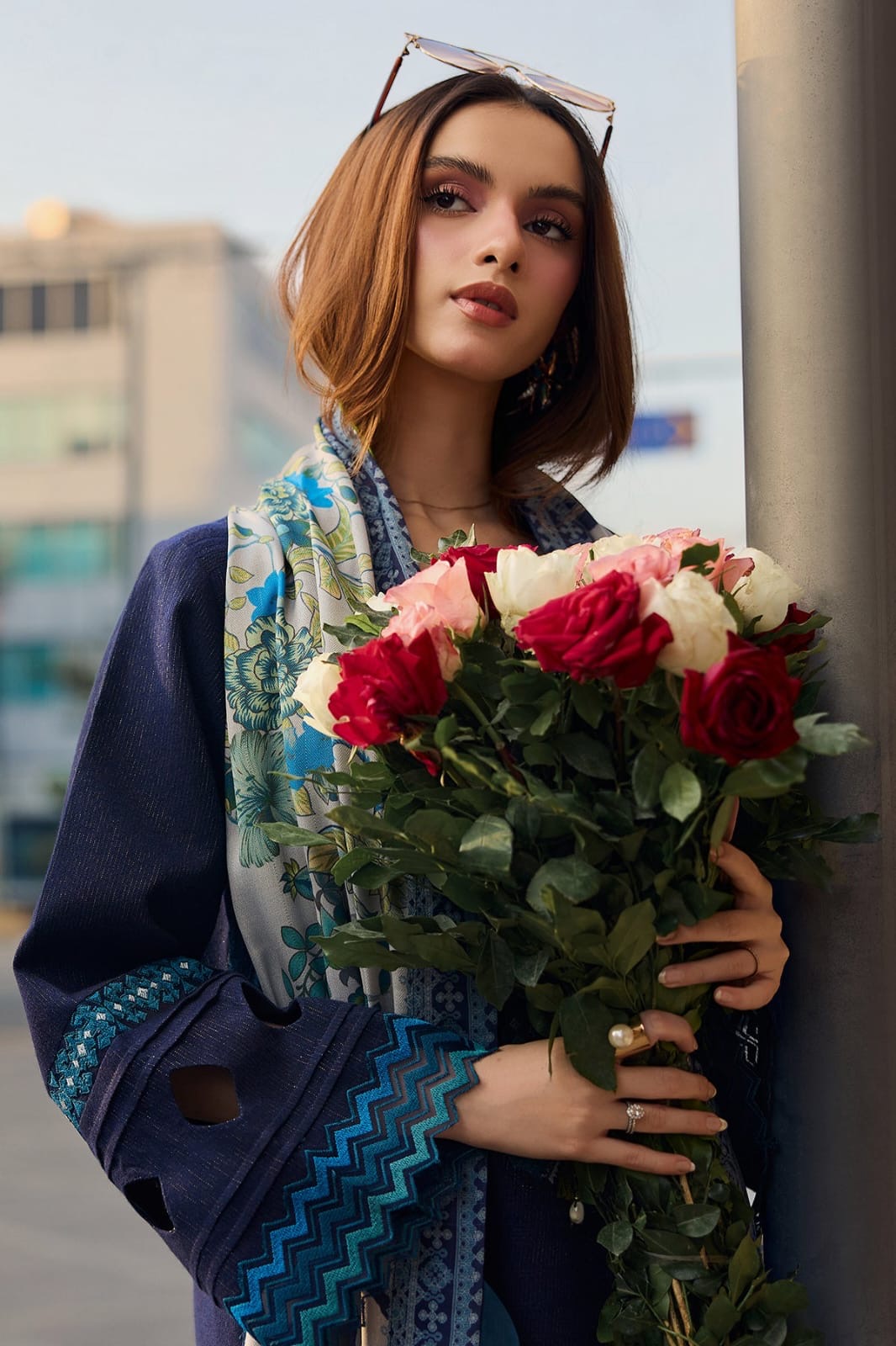 3PC EMBROIDERED LAWN - BG879