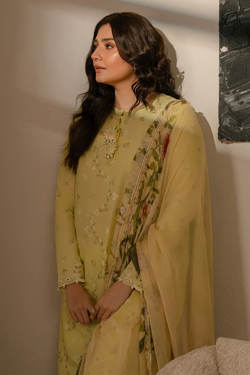 SAPID FOLIATE-3 PIECE EMBROIDERED LAWN SUIT-BG533