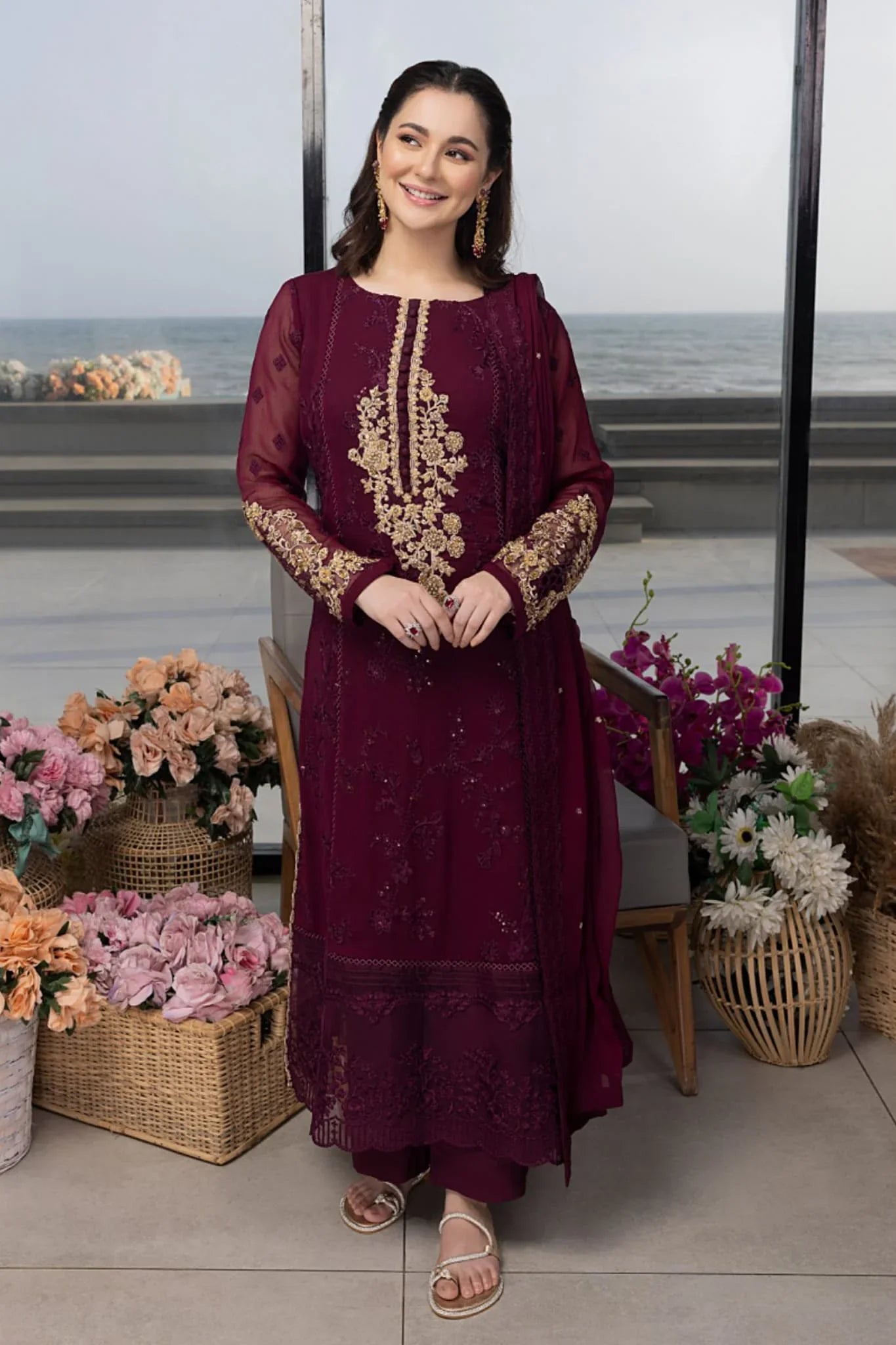 CHIFFON ⏐ HEAVY HAND EMBROIDERED ADDA WORK ⏐ WEDDING COLLECTION