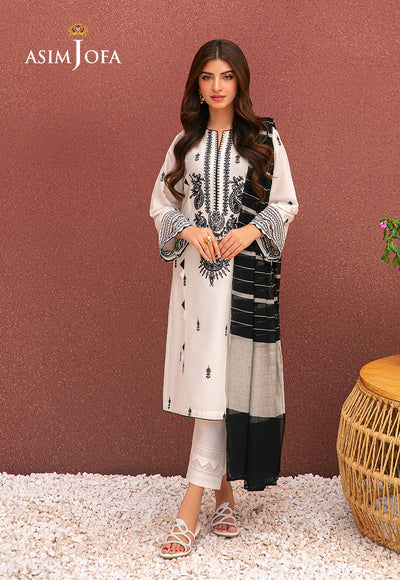 AJOD-34 EMBROIDERED LAWN 3 PCS-BG547