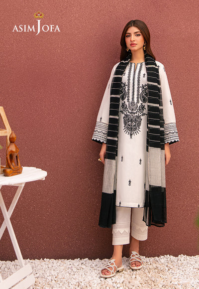 AJOD-34 EMBROIDERED LAWN 3 PCS-BG547