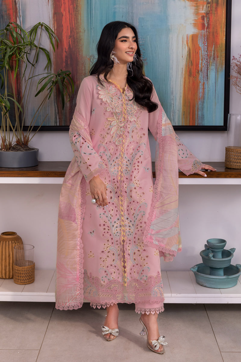 IRHA 3PC EMBROIDERED LAWN SUIT - BG885