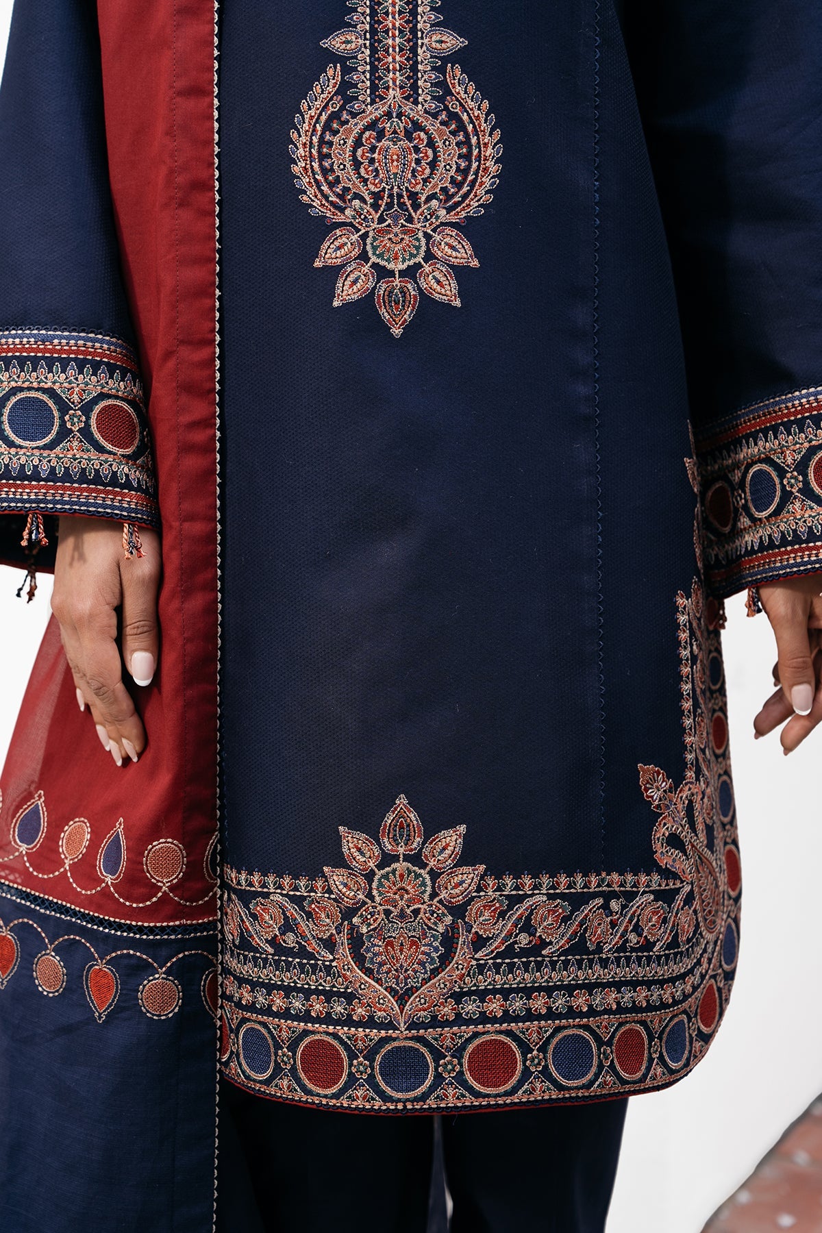 DOBBY 3 PC DHANAK SUIT - BG823