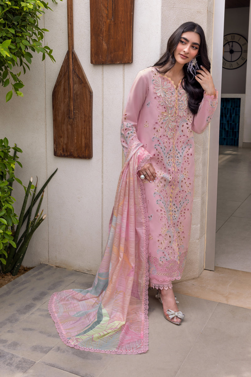 IRHA 3PC EMBROIDERED LAWN SUIT - BG885