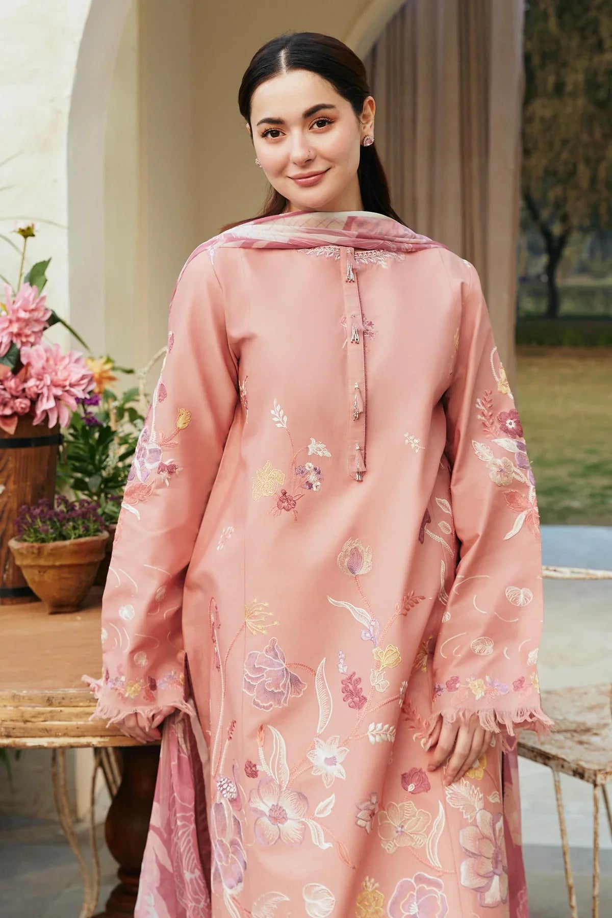 3 PC UNSTITCHED LAWN SUIT - BG872