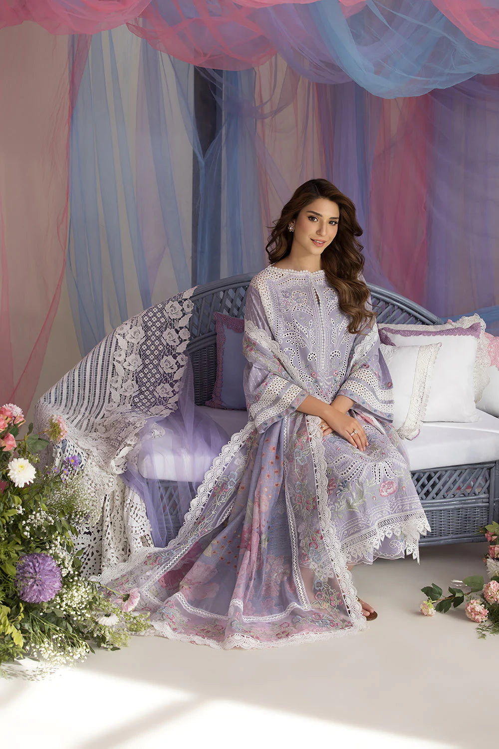 3PC LUXURY EMBROIDERED SUIT - BG888