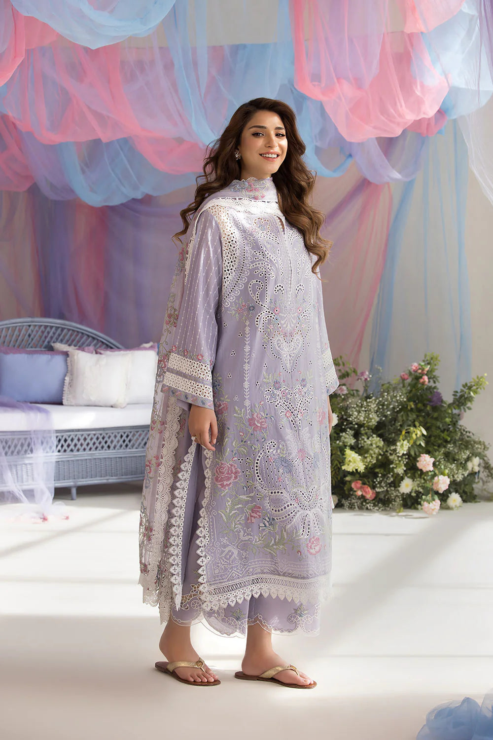 3PC LUXURY EMBROIDERED SUIT - BG888
