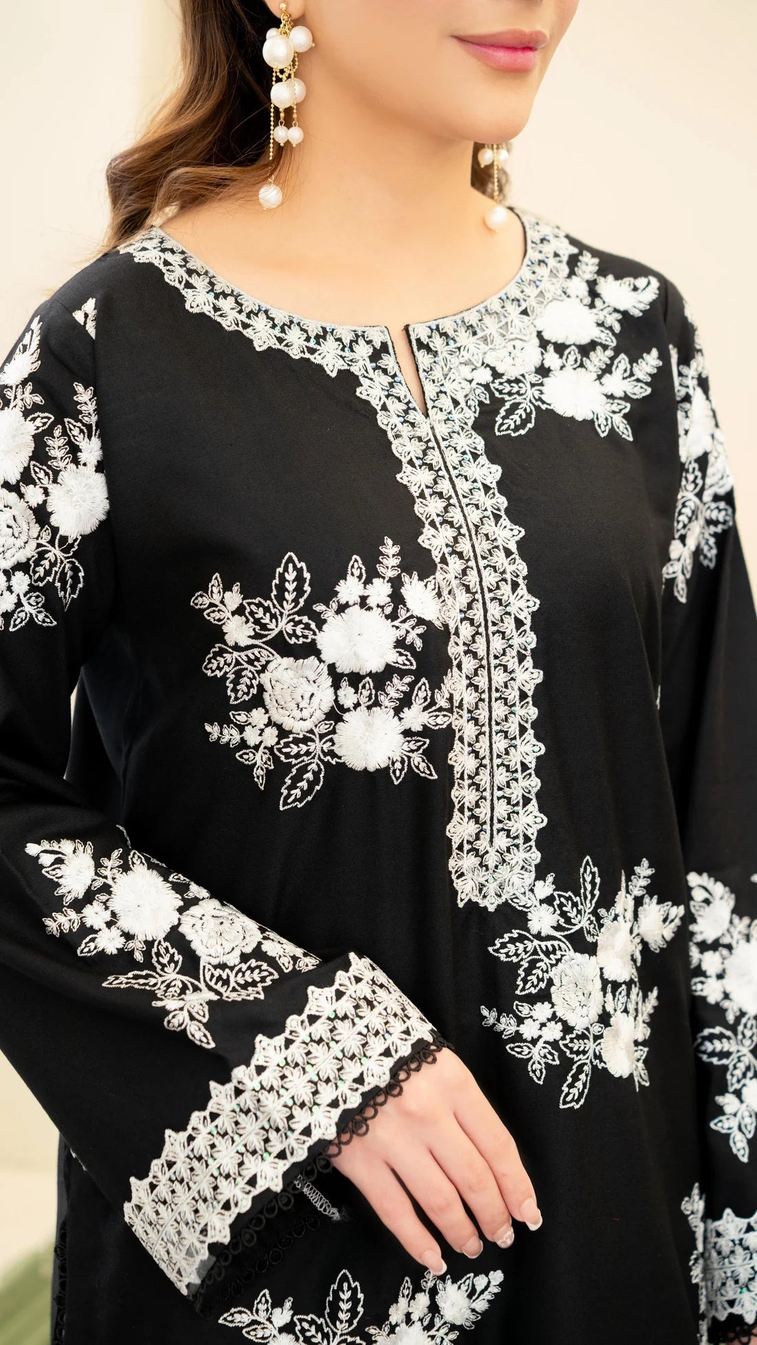 3PC EMBROIDERED SUIT - BG897