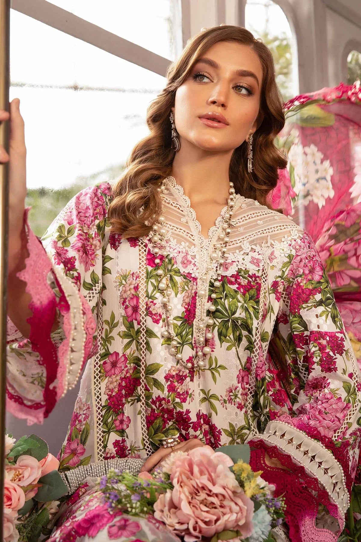 3PC PRINTED LAWN SUIT-BG508
