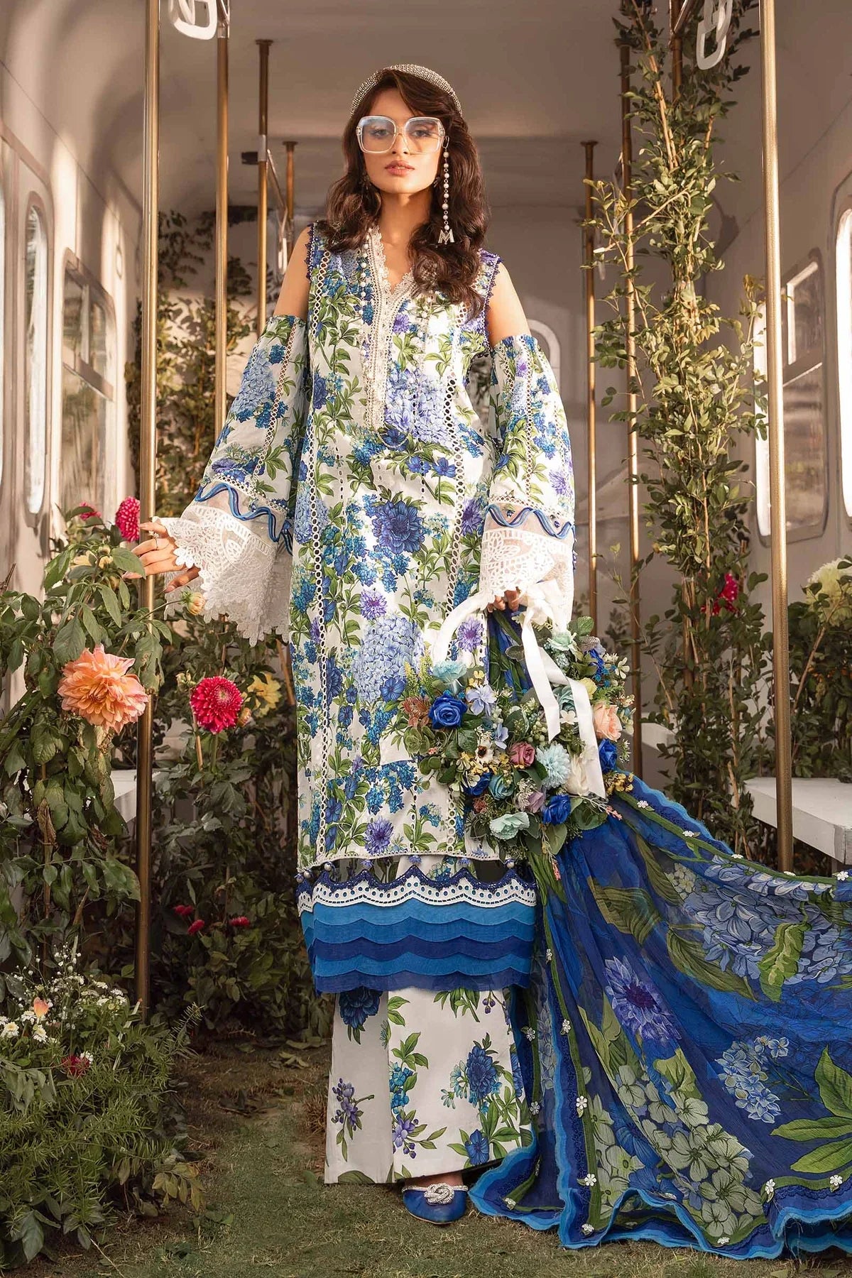 3 PC PRINTED LAWN SUIT-BG510