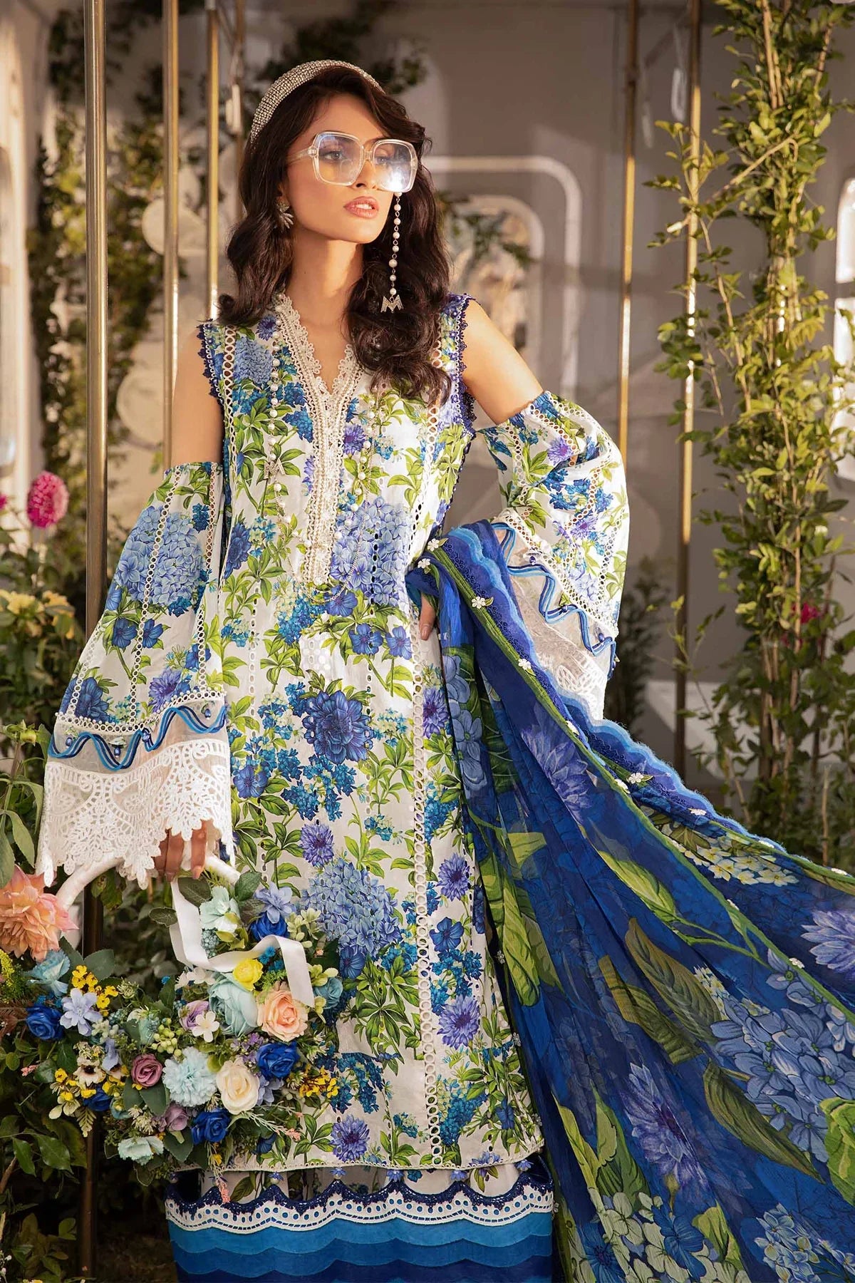 3 PC PRINTED LAWN SUIT-BG510