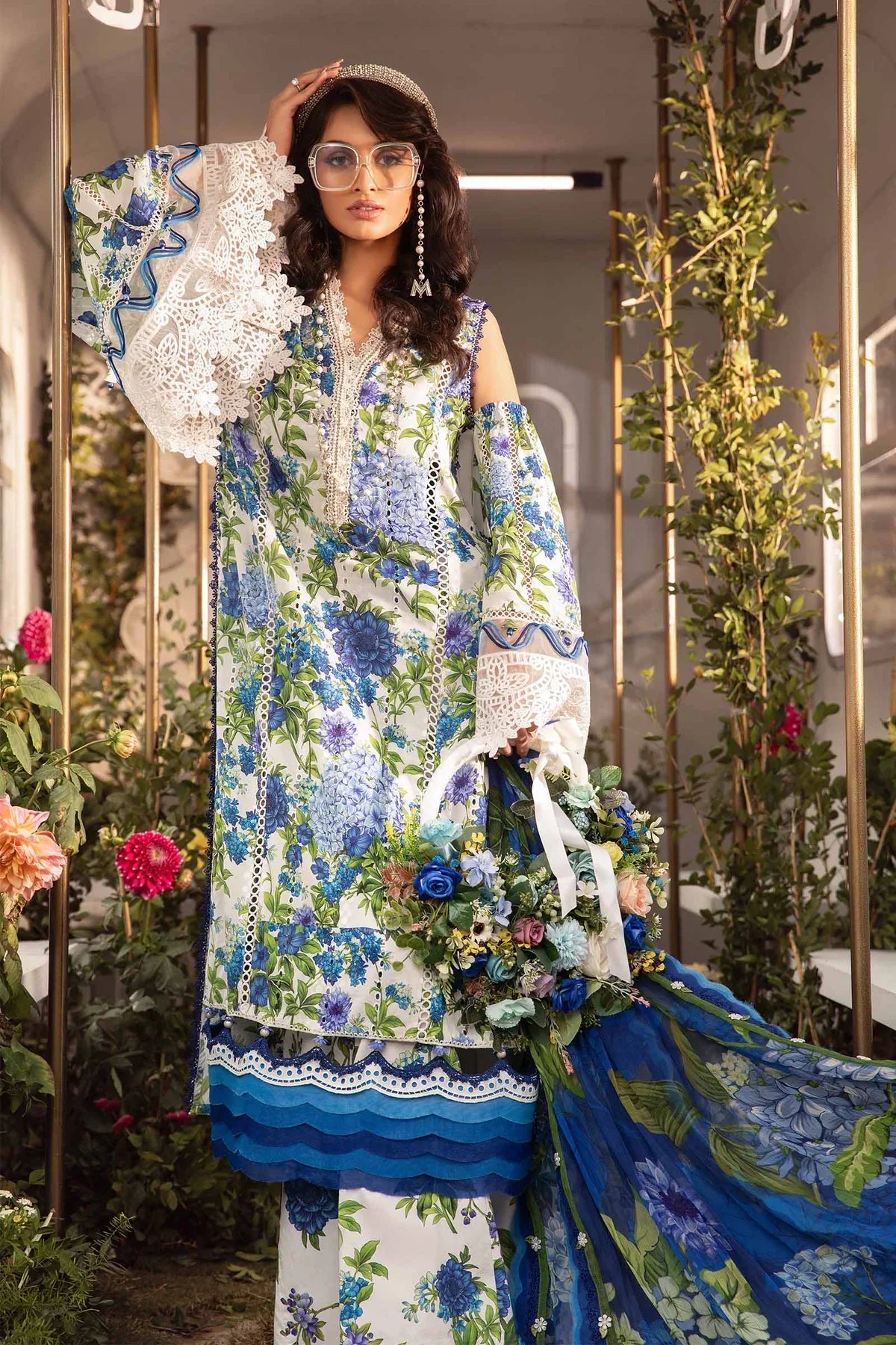 3 PC PRINTED LAWN SUIT-BG510
