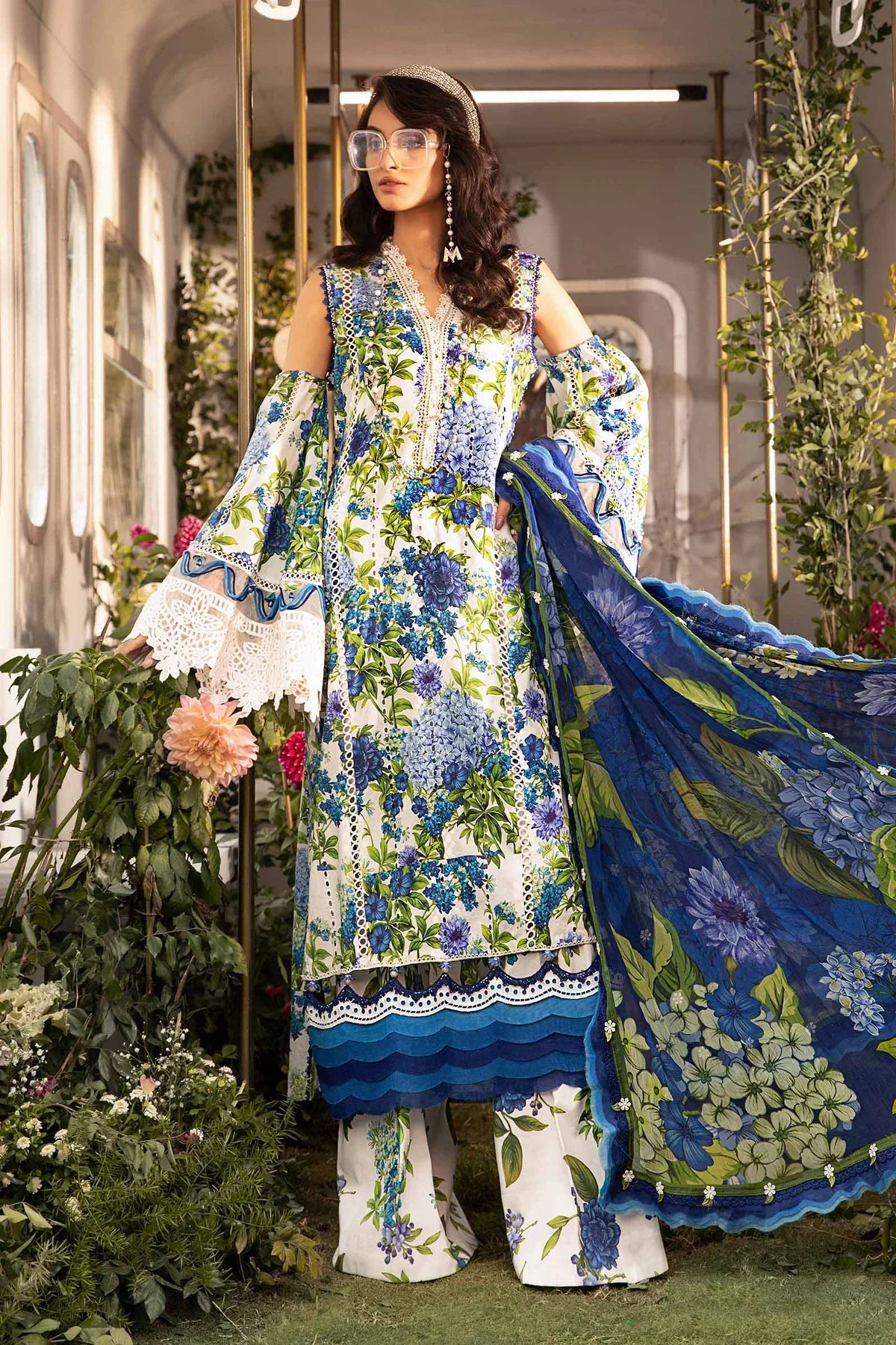 3 PC PRINTED LAWN SUIT-BG510