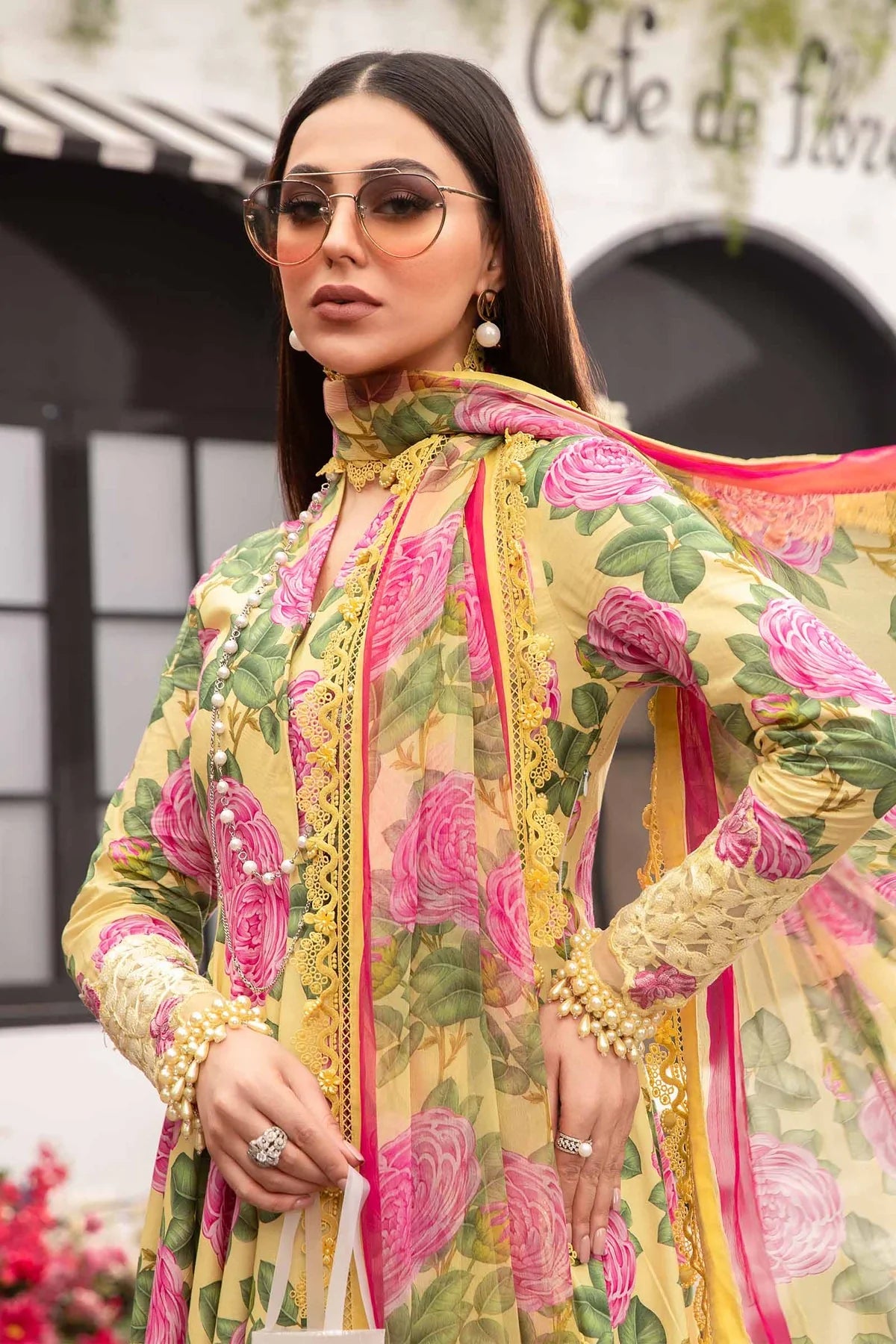 3 PC PRINTED LAWN SUIT-BG521