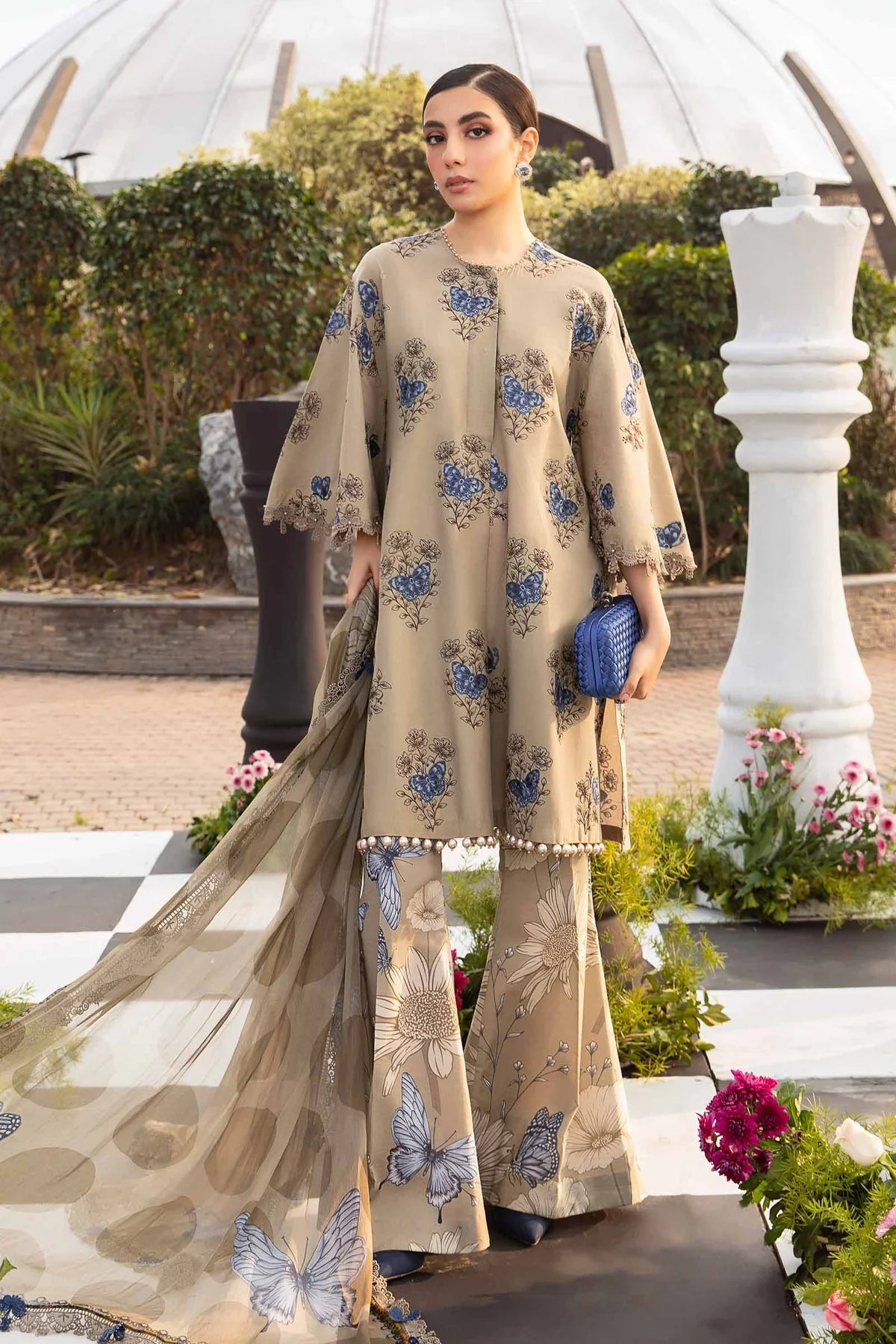 3 PC PRINTED SUIT-BG515