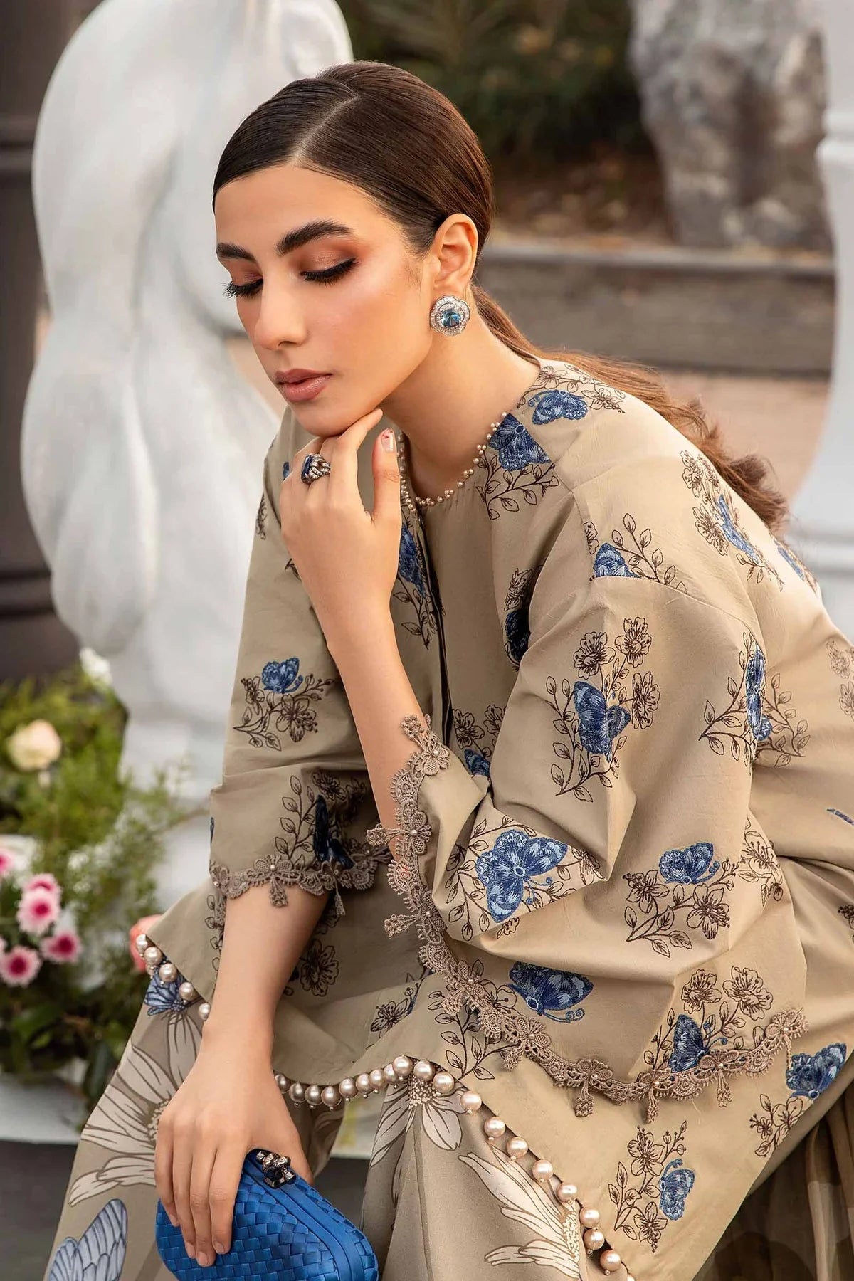 3 PC PRINTED SUIT-BG515