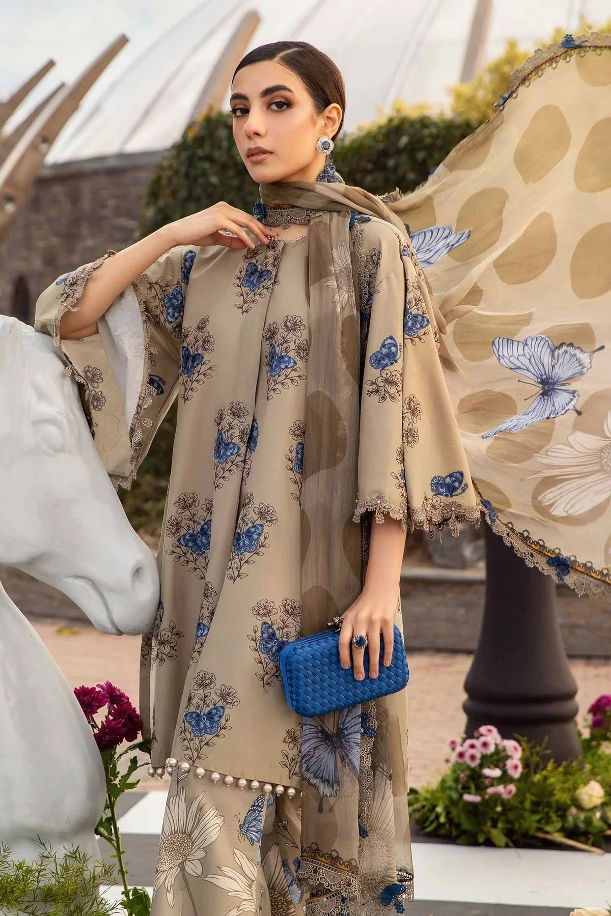 3 PC PRINTED SUIT-BG515