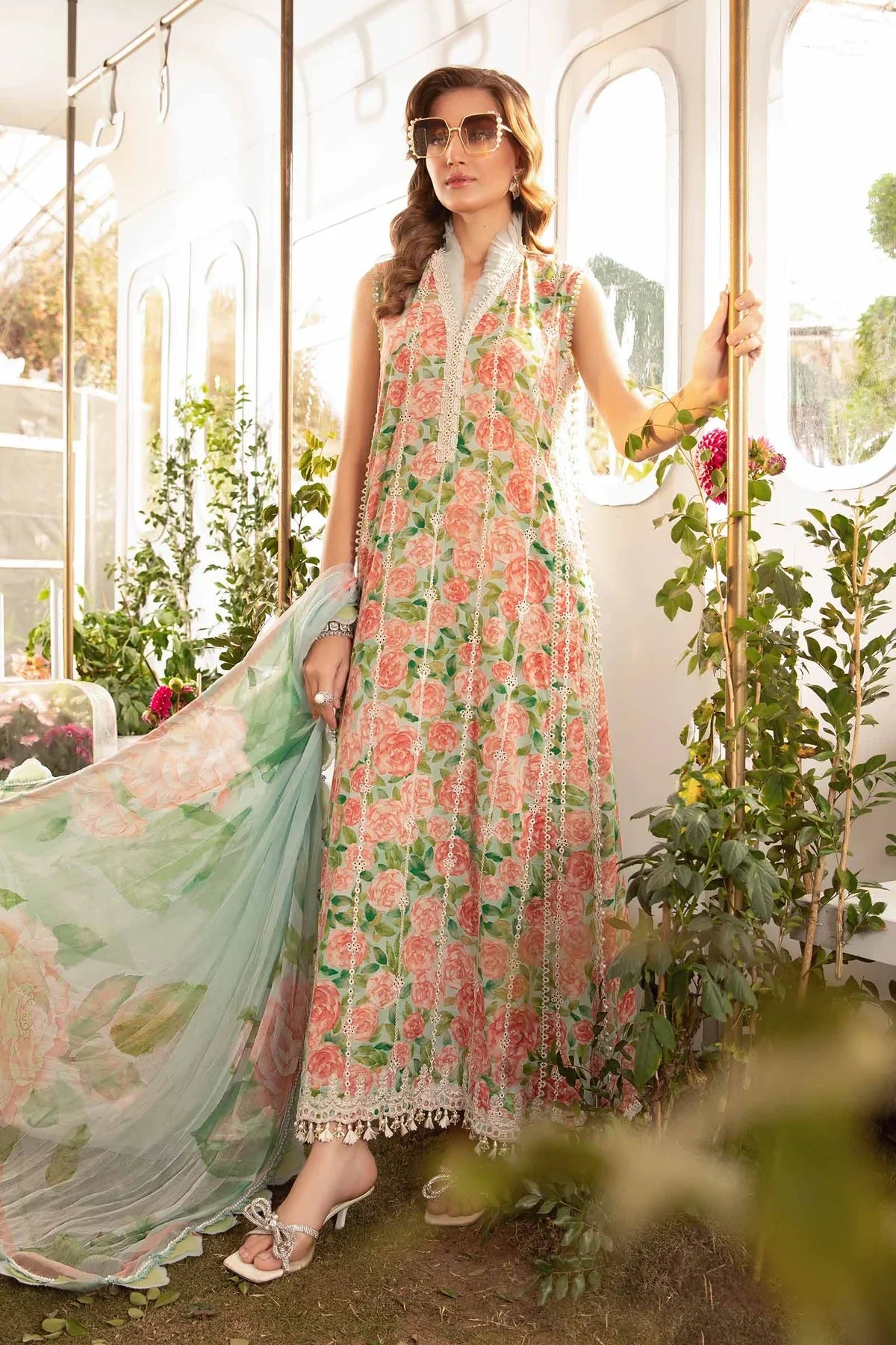 3 PC PRINTED LAWN SUIT-BG523