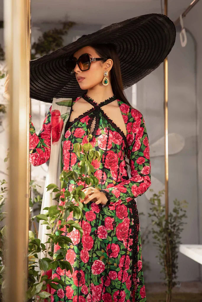 3 PC PRINTED LAWN SUIT-BG516