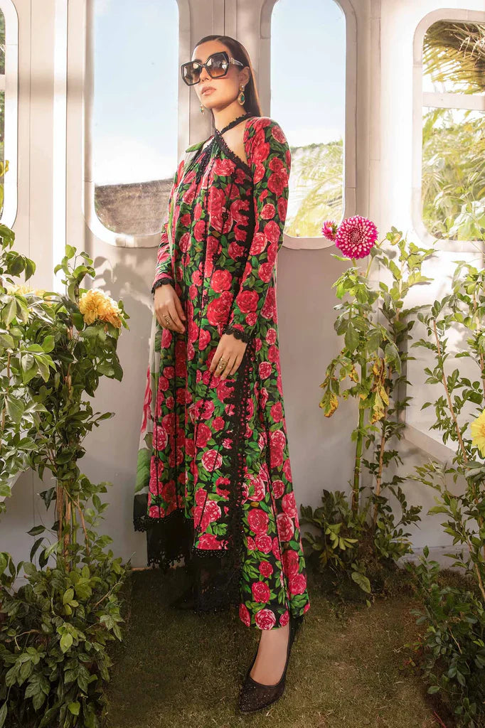 3 PC PRINTED LAWN SUIT-BG516