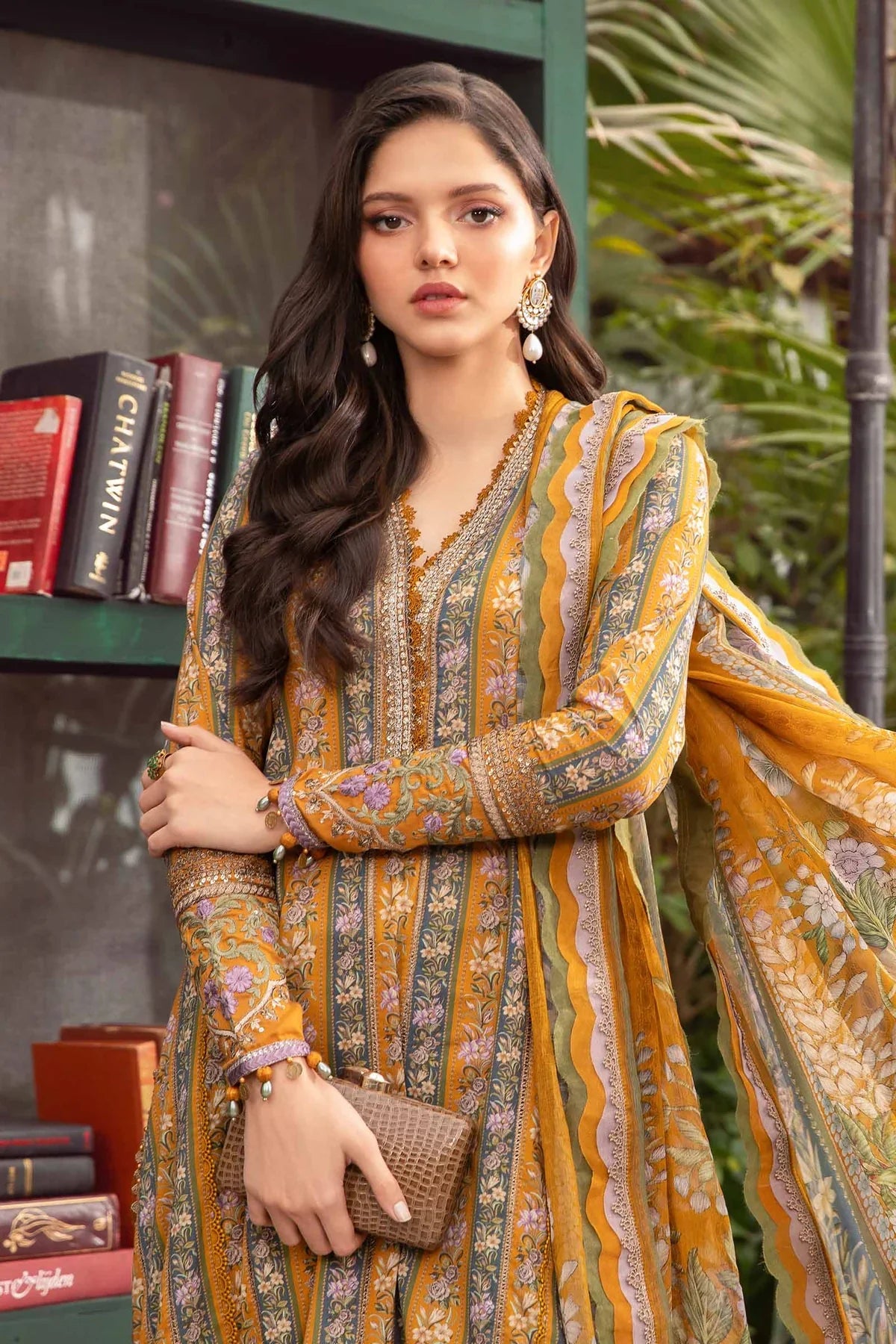 3 PC PRINTED LAWN SUIT-BG519