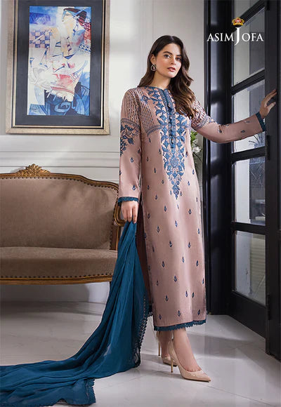 AJIM-16 EMBROIDERED LAWN 3 PCS-BG546
